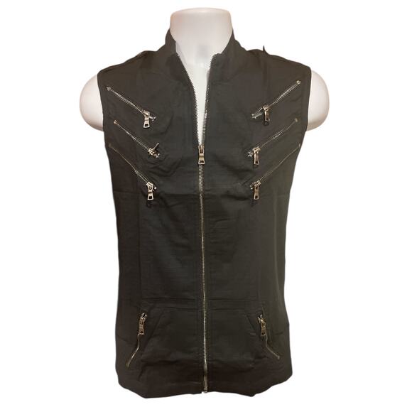 Andrew Christian Special Forces Capsule Zipper Vest Black Large - Picture 1 of 16